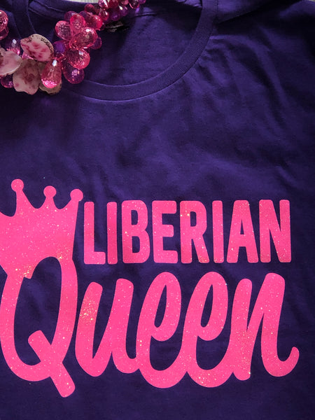 Liberian Queen - Glitter - Purple and Pink