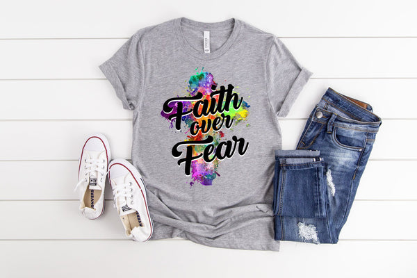 Faith over Fear (Color splash)