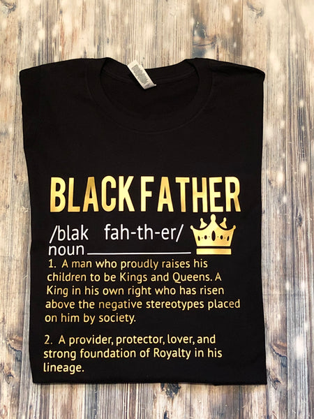 Black Father Definition Tee