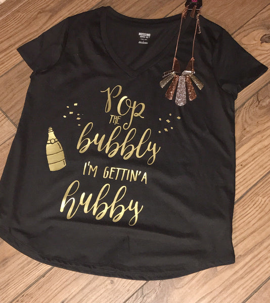 Pop the Bubbly Engagement Tee!